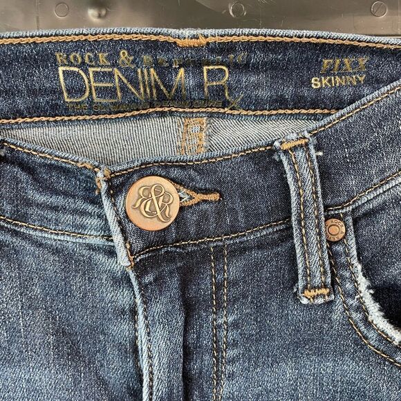 Rock & Republic Fixx Stretch Skinny Jeans Size 8M EUC - Picture 6 of 6